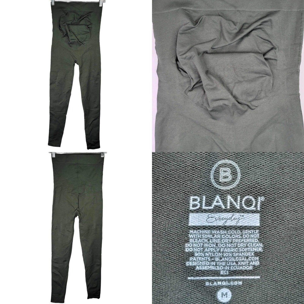 Blanqi Everyday Maternity Leggings Womens Belly Support Green Size Medium M